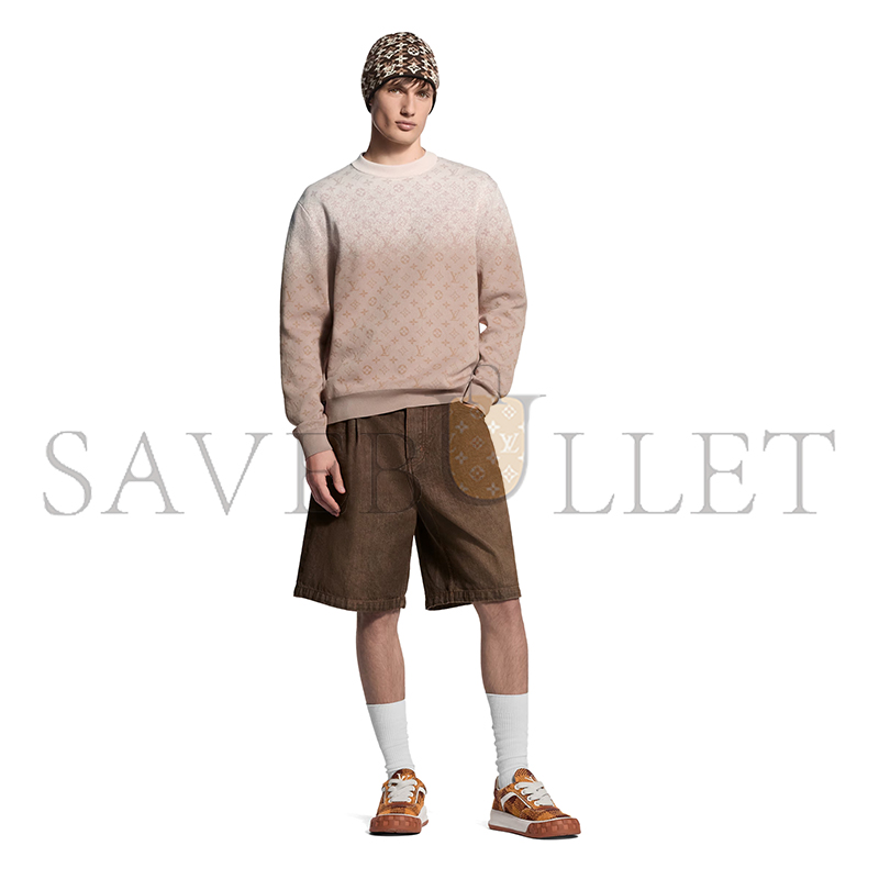 L0vis Vvtt0n MONOGRAM LONG-SLEEVED CREWNECK 1AJTXA